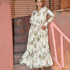 Floral Print Tiered Maxi Dress