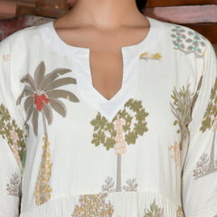 Floral Print Tiered Maxi Dress