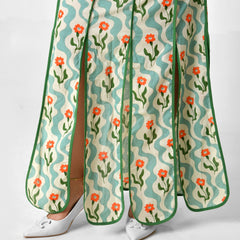 Floral Printed Halter Neck Cotton Co-ord Set