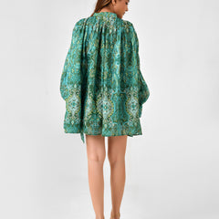 Paisley Floral Blouse & Shorts Co-ord Set