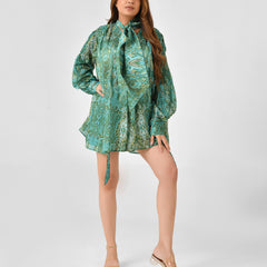 Paisley Floral Blouse & Shorts Co-ord Set