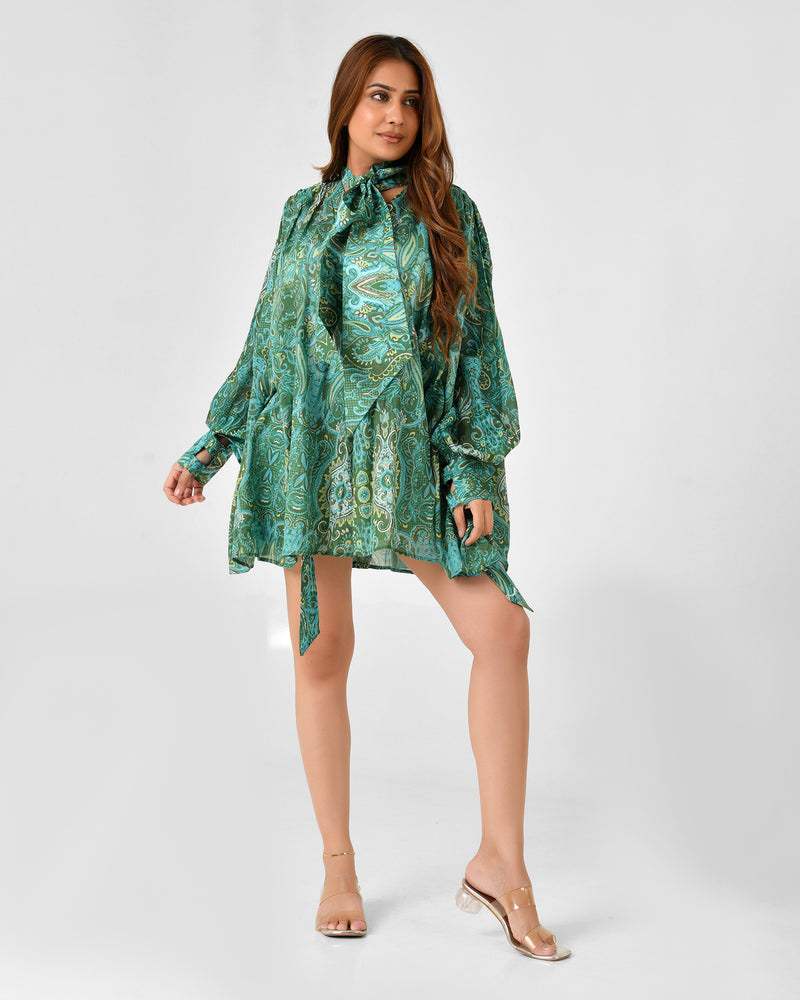 Paisley Floral Blouse & Shorts Co-ord Set
