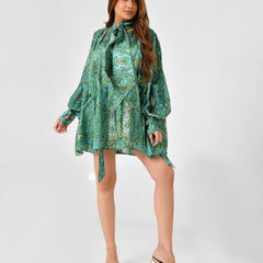 Paisley Floral Blouse & Shorts Co-ord Set