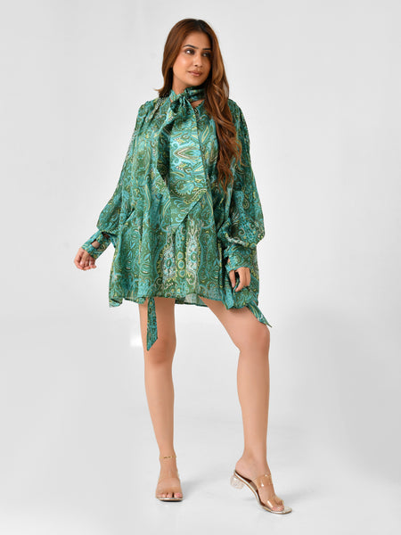 Paisley Floral Blouse & Shorts Co-ord Set