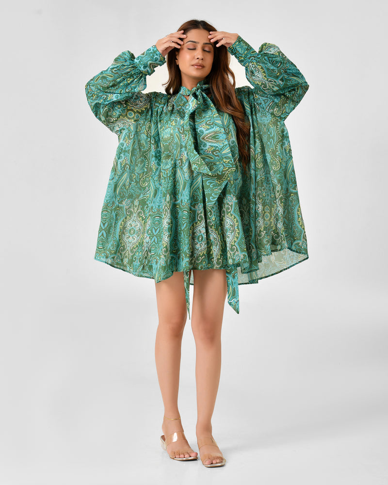 Paisley Floral Blouse & Shorts Co-ord Set