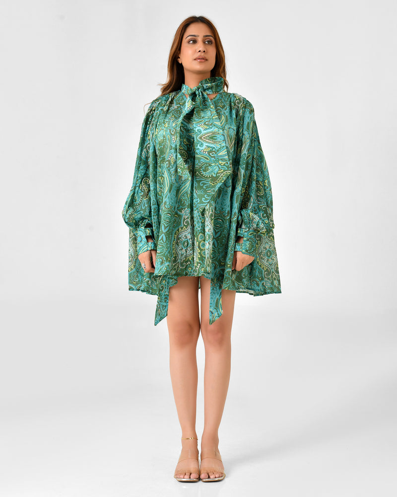 Paisley Floral Blouse & Shorts Co-ord Set