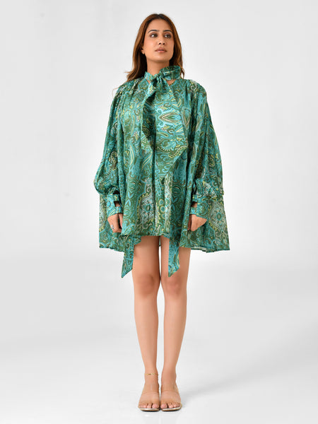 Paisley Floral Blouse & Shorts Co-ord Set