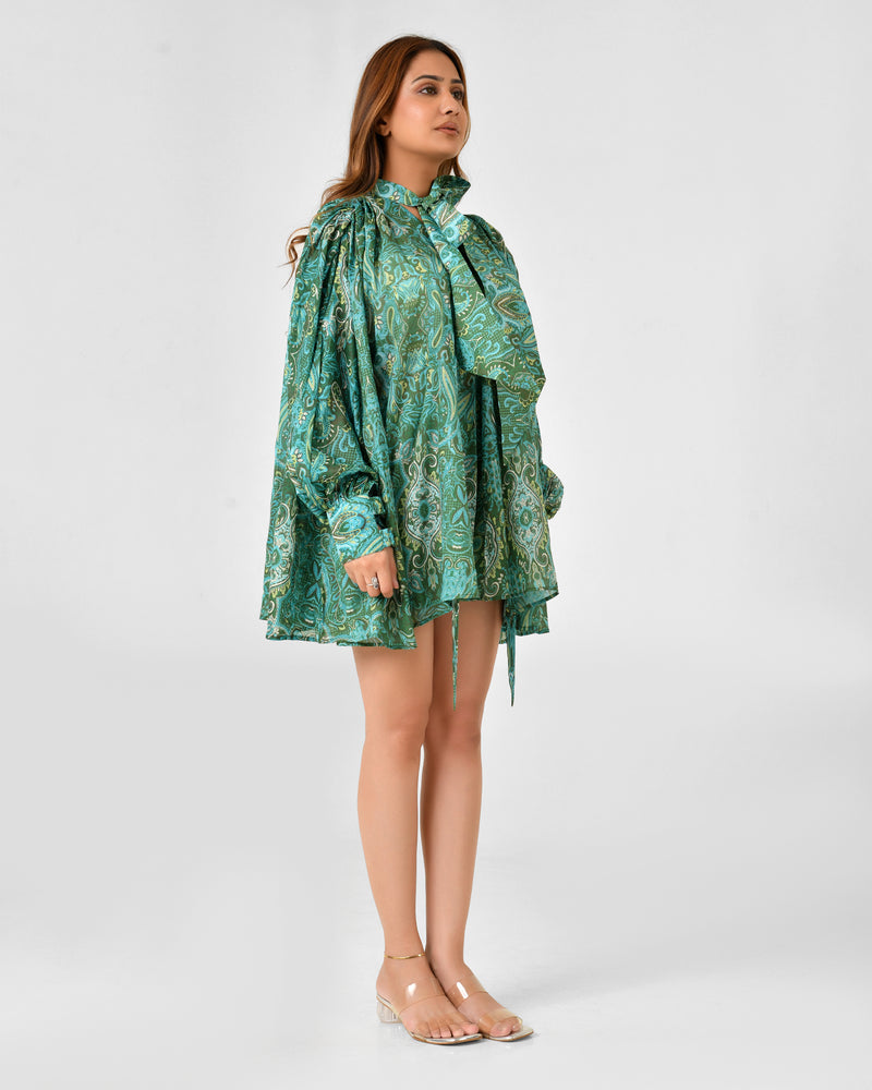 Paisley Floral Blouse & Shorts Co-ord Set