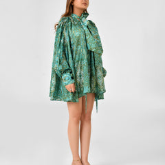 Paisley Floral Blouse & Shorts Co-ord Set