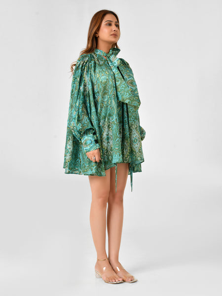 Paisley Floral Blouse & Shorts Co-ord Set